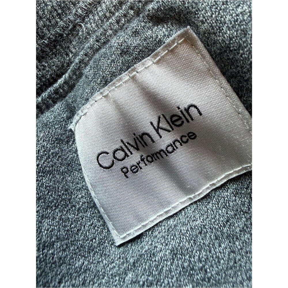 Calvin Klein Performance Heather Gray Athletic Joggers Sweatpants Large - Picture 3 of 5